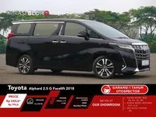 2018 Toyota Alphard 2.5 G MPV Facelift CBU ATPM Odo 64 Rbuan Pajak Panjang RARE ITEMS