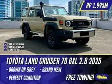 2025 Toyota Land Cruiser 2.8 70 GXL SUV Brown on Grey Cokelat Coklat LC LC70