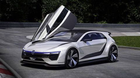 Volkswagen Unveils Golf GTE Sport, A Svelte 395hp Hybrid Hot Hatch Concept From The Future