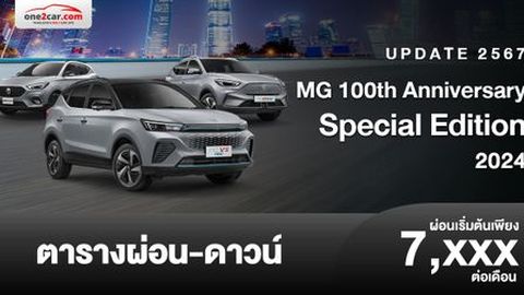 ตารางผ่อน MG 100th Anniversary 2024