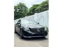 2017 Mercedes-Benz C200 2.0 AMG Line Sedan (Faktur 2018) Black on Black Odo 38 Rb (TERMURAH)