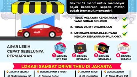 Bayar Pajak Kendaraan di Samsat Drive Thru Lebih Cepat dan Ini Syaratnya
