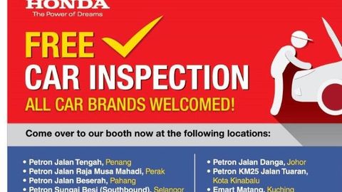 Honda to offer Free 32-point inspection this CNY