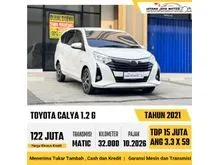 2021 Toyota Calya 1.2 G MPV Matic Putih Mobil Keluarga Nyaman Kondisi Mantap Termurah