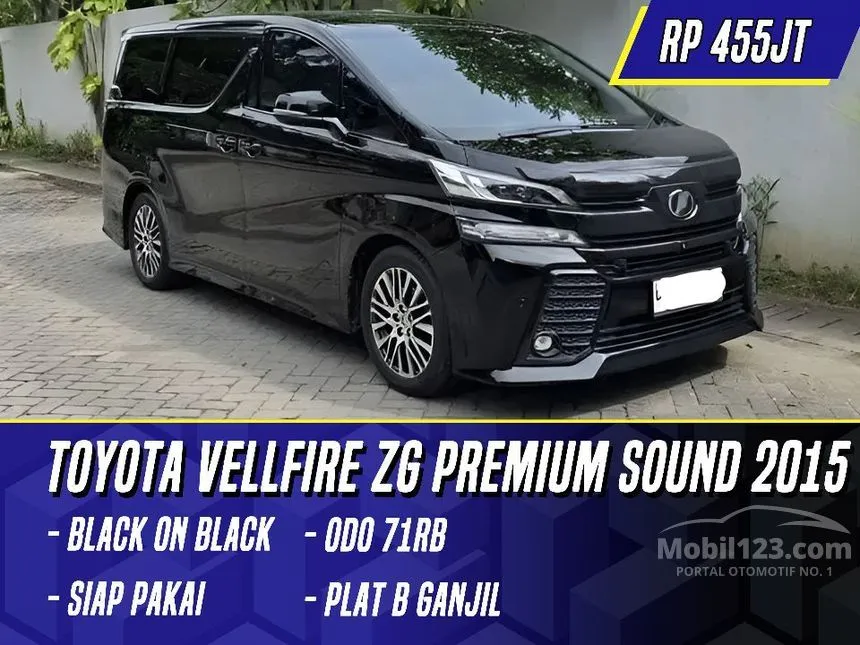 2015 Toyota Vellfire ZG MPV