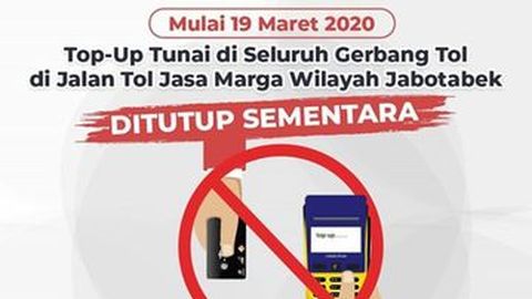 Social Distancing Corona, Gerbang Tol Tak Ladeni Isi Saldo Uang Elektronik