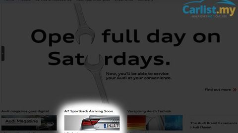 Audi Malaysia Teases 2015 A7 Sportback Facelift Online