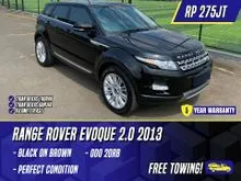 2013 Land Rover Range Rover Evoque 2.0 Dynamic Luxury Si4 SUV Black on Brown Hitam