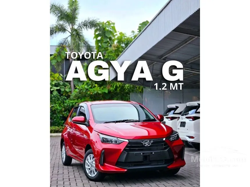 Jual Mobil Toyota Agya 2024 G 1.2 di Banten Manual Hatchback Merah Rp 163.500.000