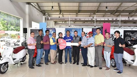 Caltex Rewards Contest Winners With Iconic Vespa Bikes