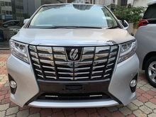 SHAOLIN SILVER UNREG 2016 TOYOTA ALPHARD 2.5 TYPE X 8 SEATER 2 PDRS