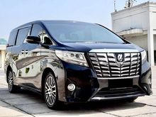 Toyota Alphard G ATPM pemakaian 2017 plat genap