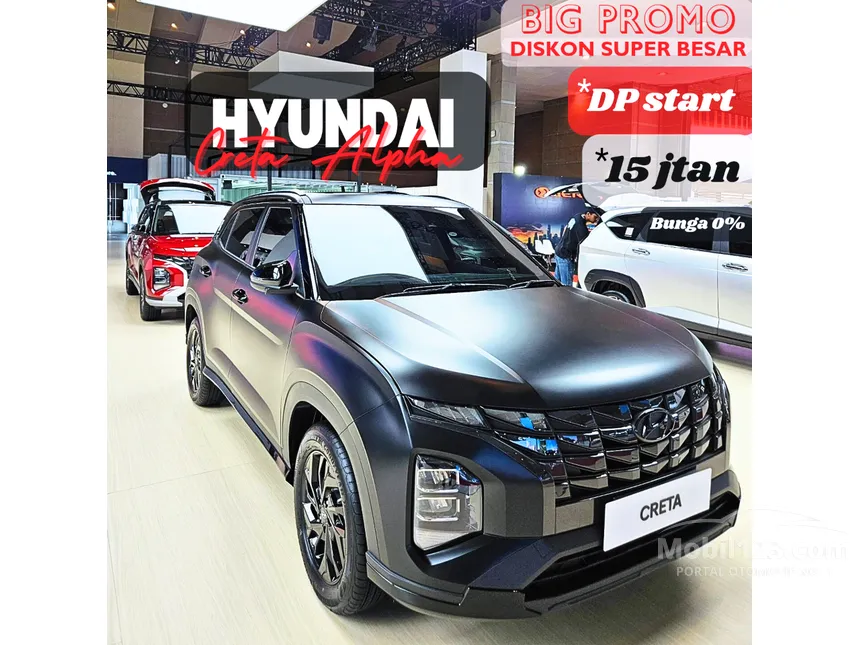 Jual Mobil Hyundai Creta 2024 Alpha 1.5 di Banten Automatic Wagon Hitam Rp 340.500.000
