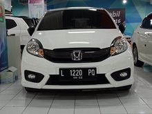 2017 Honda Brio 1.2 Satya E Hatchback putih matik murah mulus kredit bisa dp minim proses cepat mudah tanpa tolak