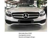 2016 Mercedes-Benz E200 2.0 Avantgarde Sedan 520 528 530