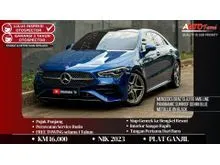 2023 Mercedes-Benz CLA200 1.3 AMG Line CoupeKM 16.000 ALL NEW Mercedes Benz CLA200 AMG Line Panoramic Sunroof NIK 2023 Denim Blue Metallic On Black