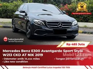 2019 Mercedes-Benz E300 2.0 Avantgarde SportStyle Sedan