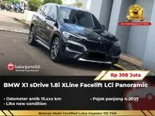 2021 BMW X1 1.5 sDrive18i xLine SUV Facelift LCi Panoramic AT Hitam Metalik NIK 2021 [ LOW KM 15RB ]