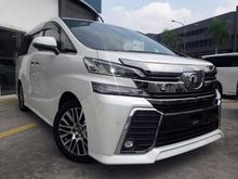 2015 Toyota Vellfire 3.5 ZAG FULLSPEC AND CAN FULL LOAN