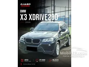 2012 BMW X3 2.0 xDrive20d SUV Diesel Black on Brown Hitam xDrive