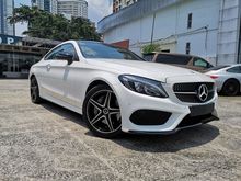 2017 Mercedes-Benz C300 2.0 AMG Line Coupe Red Leather UNREG