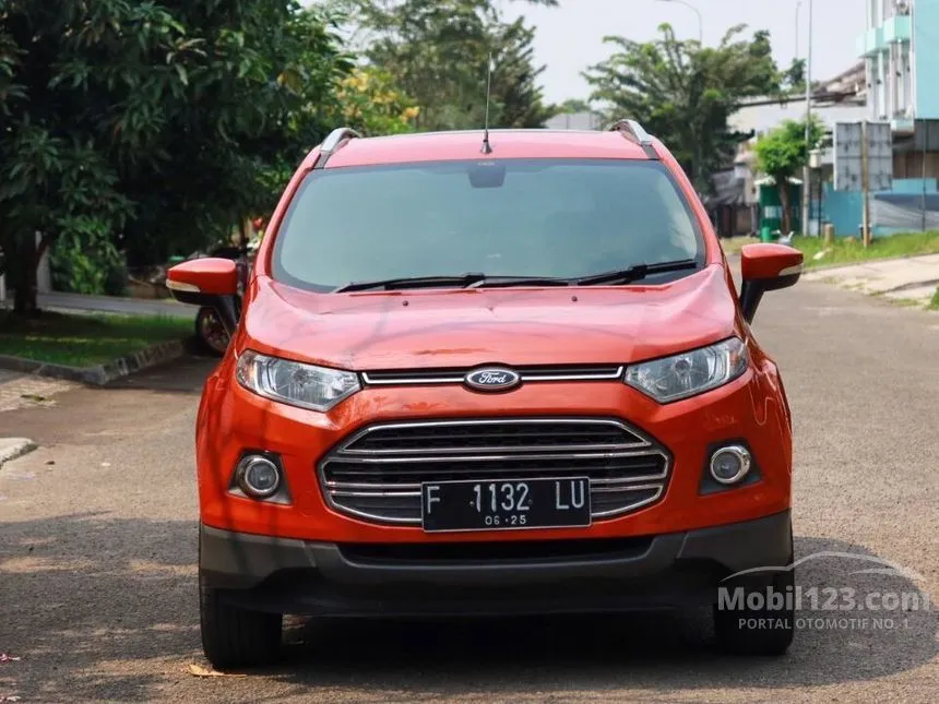 Jual Mobil Ford EcoSport 2015 Titanium 1.5 di Banten Automatic SUV Merah Rp 120.000.000