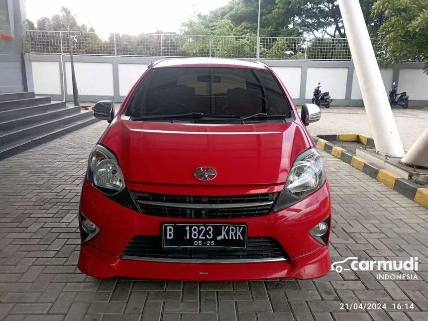 Jual Mobil Toyota Agya 2015 G 1.0 di Jawa Barat Automatic Hatchback Merah Rp 95.000.000