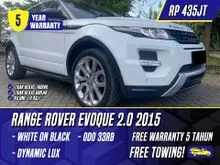 2015 Land Rover Range Rover Evoque 2.0 Dynamic Si4 SUV Lux White on Black Putih RR