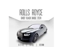 2024 Rolls-Royce Ghost 6.7 Sedan BLACK BADGE. On The Road. PRICE CASH BEST DEAL NEGOTIABLE YA. Brand New. Limited Stok. Black On Black.