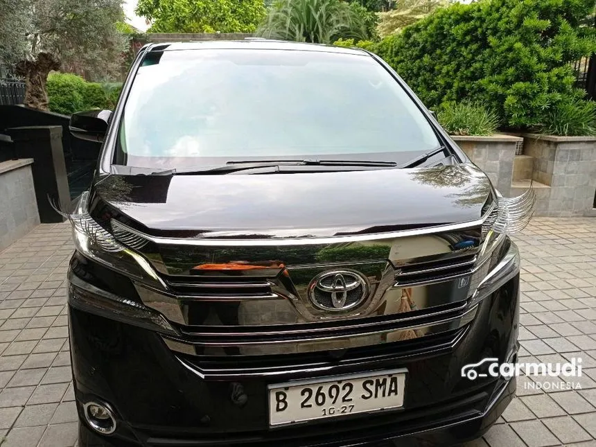 Jual Mobil Toyota Vellfire 2015 G 2.5 di DKI Jakarta Automatic Van Wagon Hitam Rp 624.000.000