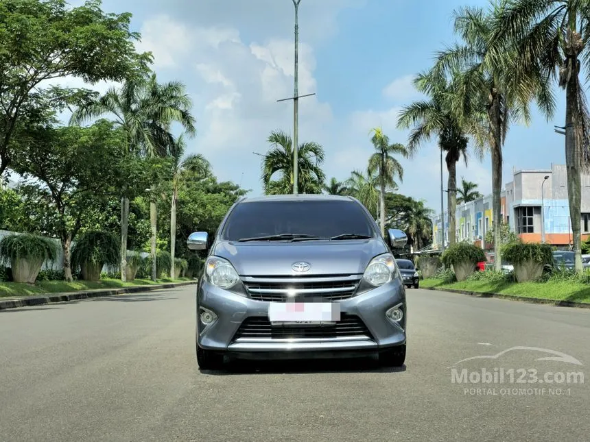 Jual Mobil Toyota Agya 2014 G 1.0 di Banten Automatic Hatchback Abu