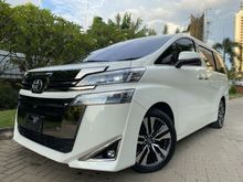 2018 Toyota Vellfire 2.5 G Van Wagon Facelift Km20Rb TDP 275 Juta White On Black Pilotseat Hub Sandy 2019 Alphard