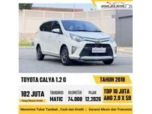 2018 Toyota Calya 1.2 G MPV Matic Putih Mobil Keluarga Simple Irit Terjangkau