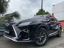 TDP 350 JUTA LEXUS RX300 F SPORT 2018 2019 FACELIFT ATPM WARRANTY 5 YEARS BLACK ON RED PANORAMIC 2TV RX 300 RX200t HUB SANDY