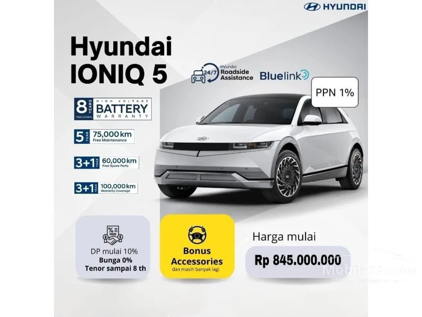 Jual Mobil Hyundai IONIQ 5 2023 Long Range Signature di Jawa Barat Automatic Wagon Lainnya Rp 755.000.000