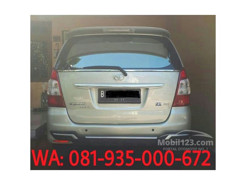 2012 Toyota Kijang Innova E MPV