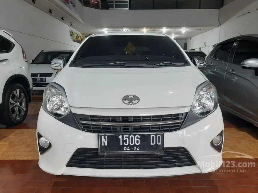 Jual Mobil Toyota Agya 2014 G 1.0 di Jawa Timur Automatic Hatchback Putih Rp 100.000.000