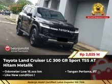 2023 Toyota Land Cruiser 3.3 300 GR-S SUV TSS AT Hitam Metalik NIK 2023 [ KM LOW ]