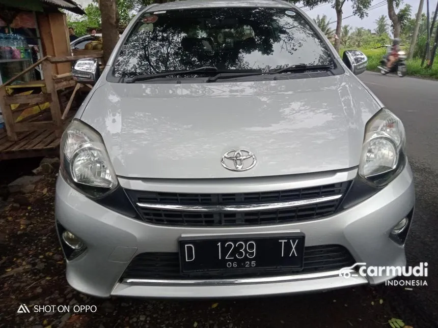 Jual Mobil Toyota Agya 2015 G 1.0 di Jawa Barat Automatic Hatchback Silver Rp 98.000.000