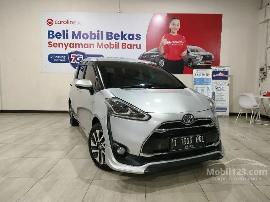 Jual Mobil Toyota Sienta 2017 Q 1.5 di Jawa Barat Automatic MPV Silver Rp 189.000.000