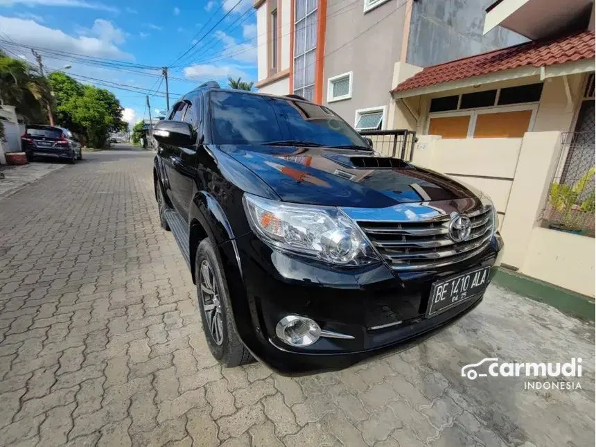 Jual Mobil Toyota Fortuner 2015 G 2.5 di Lampung Automatic SUV Hitam Rp 289.000.000