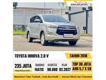 2018 Toyota Kijang Innova 2.0 V MPV Matic Silver Innova Reborn Bensin Kondisi Apik