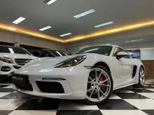 2022 Porsche 718 2.5 Boxster S Convertible Nik2022 Grey Crayon On Black Cabriolet Soft Top Full Option #AUTOHIGH #BEST OFFER