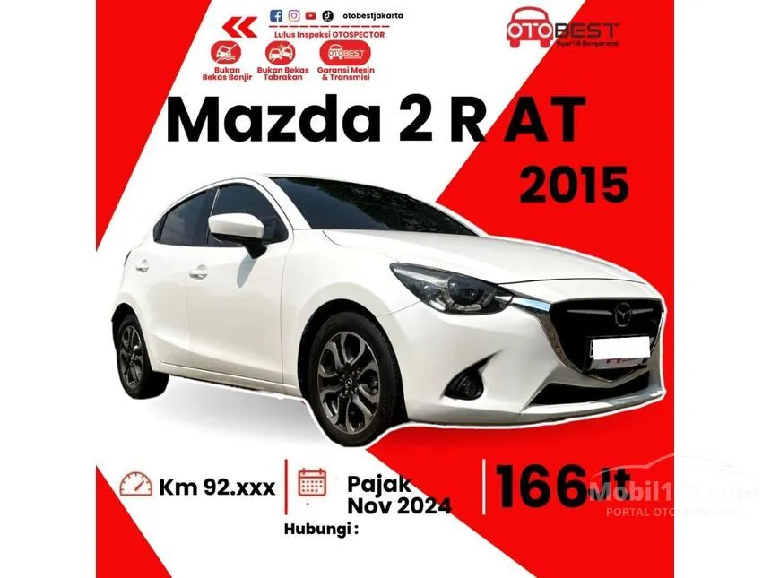 Jual Mobil Mazda 2 2015 R 1.5 di DKI Jakarta Automatic Hatchback Putih Rp 166.000.000