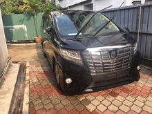 BEASTMASTER BLACK UNREG 2016 TOYOTA ALPHARD 2.5 TYPE X 8 SEATER 2 PDRS