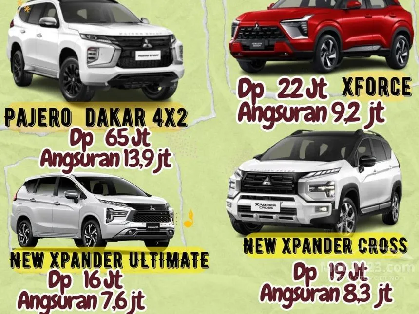 Jual Mobil Mitsubishi Xpander 2024 CROSS Premium Package 1.5 di Jawa Barat Automatic Wagon Hitam Rp 5.000.000