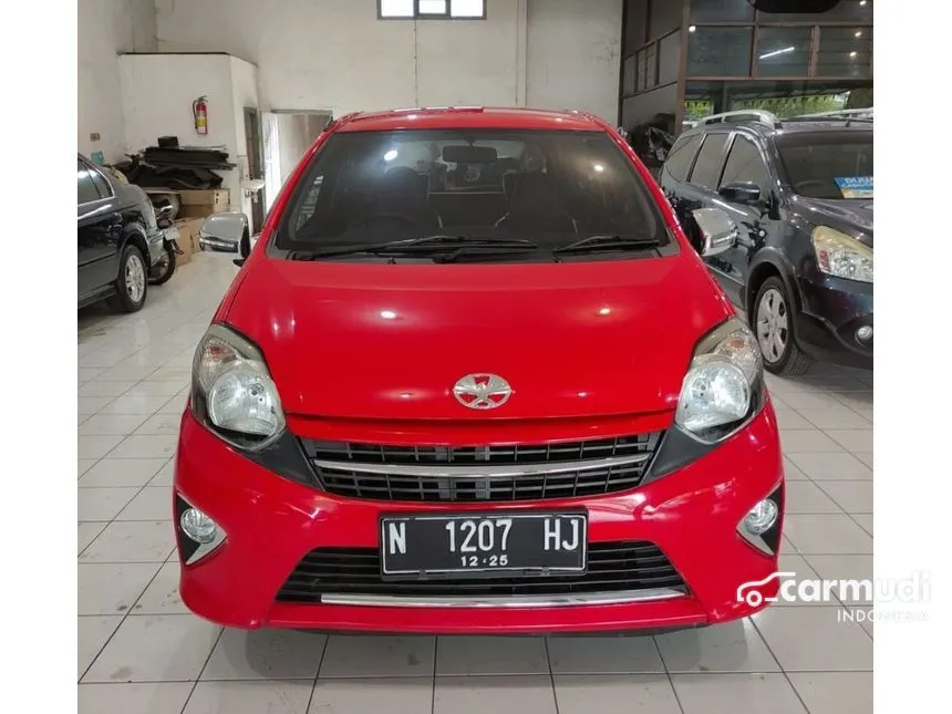 Jual Mobil Toyota Agya 2015 G 1.0 di Jawa Timur Automatic Hatchback Merah Rp 110.000.000