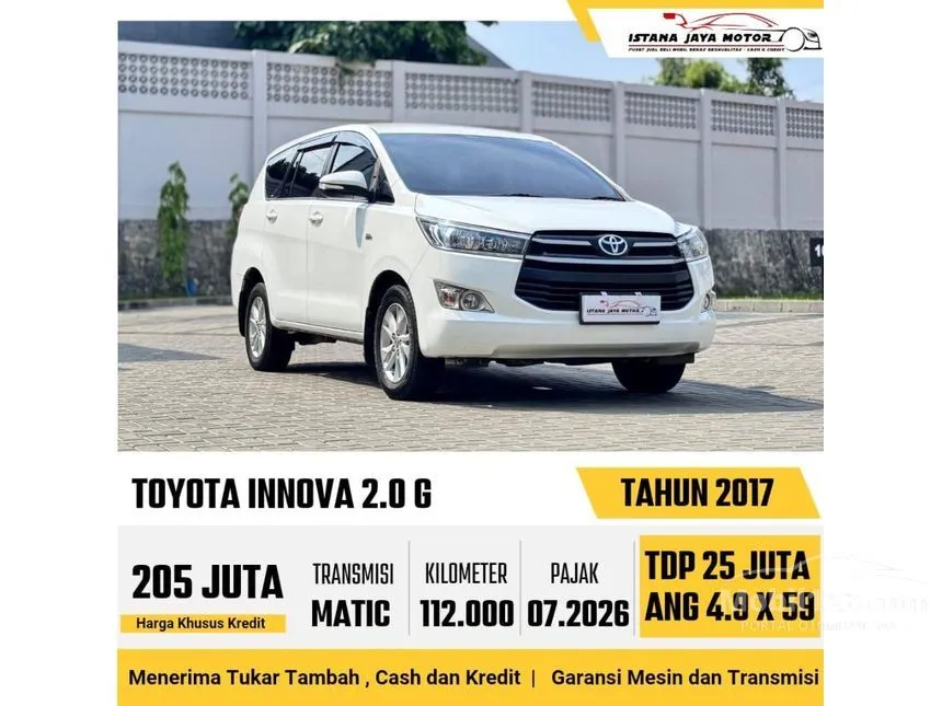 2017 Toyota Kijang Innova G MPV