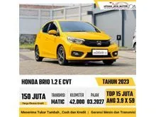 2023 Honda Brio 1.2 Satya E Hatchback Matic Kuning Kondisi Prima Siap Pakai Harga Termurah