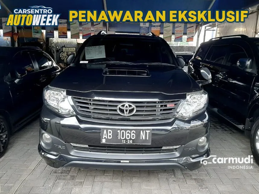 Jual Mobil Toyota Fortuner 2014 G TRD 2.5 di Yogyakarta Automatic SUV Hitam Rp 325.000.000